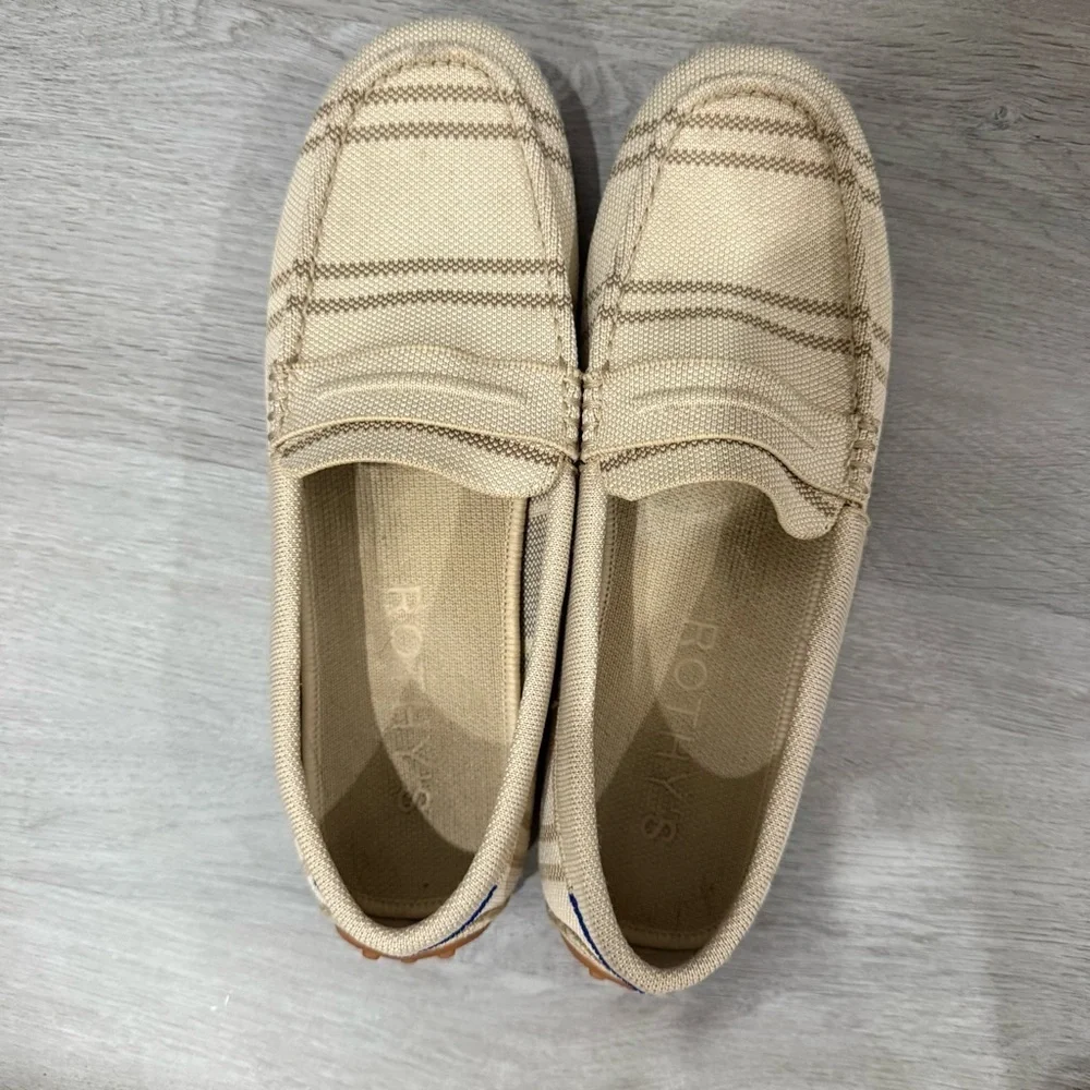 Rothy’s Loafers The Driver in Sandy Shores Check Print